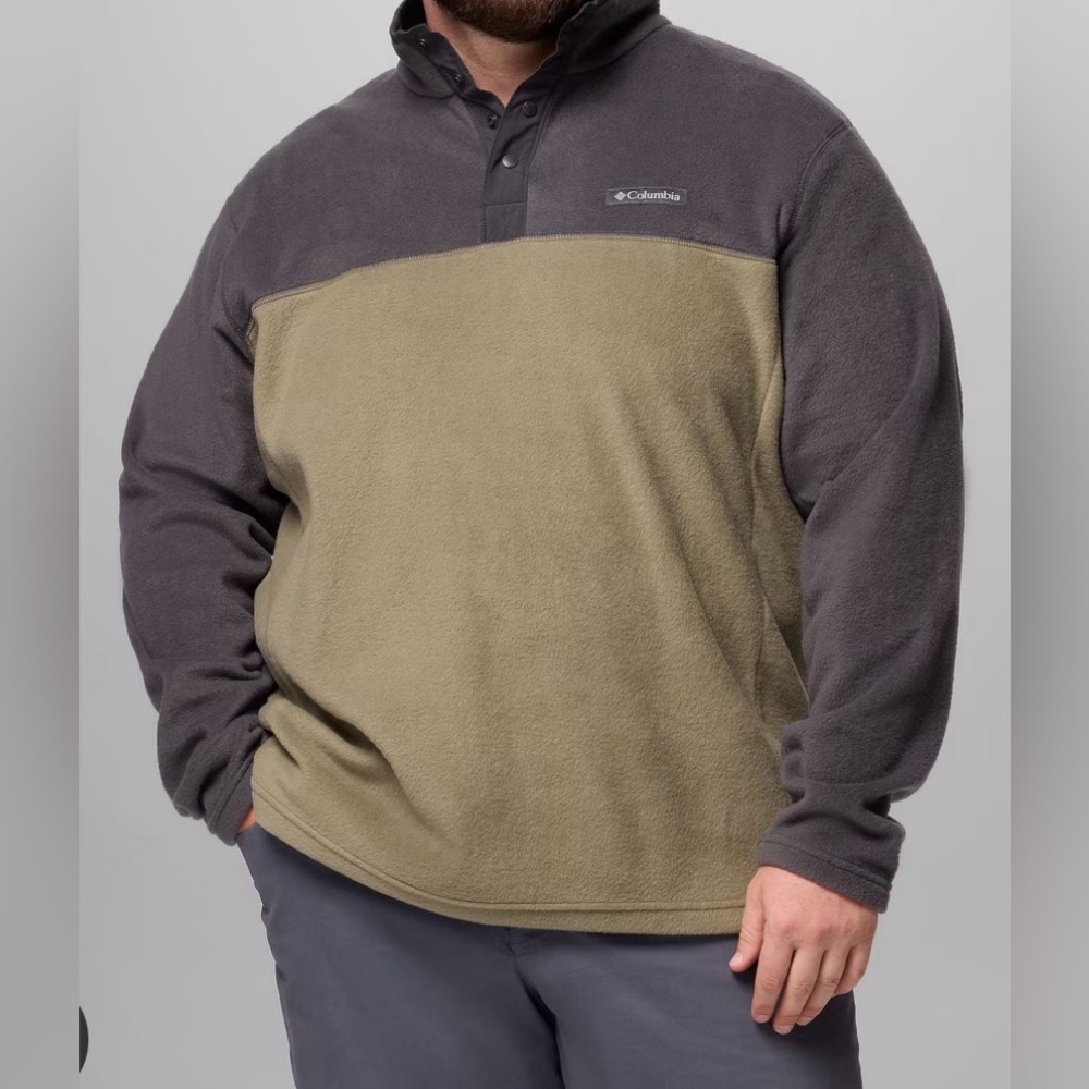 🧥 Columbia Men's Color-Block Half Snap Fleece Pullover - Size 3XT 🧊 - Picture 14 of 14